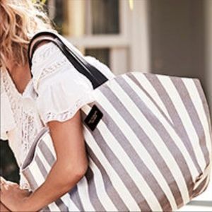 Victoria’s Secret canvas stripe tote